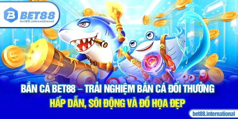 Sảnh game Bắn Cá BET88 - Trải nghiệm bắn cá đổi thưởng hấp dẫn, sôi động và đồ họa đẹp
