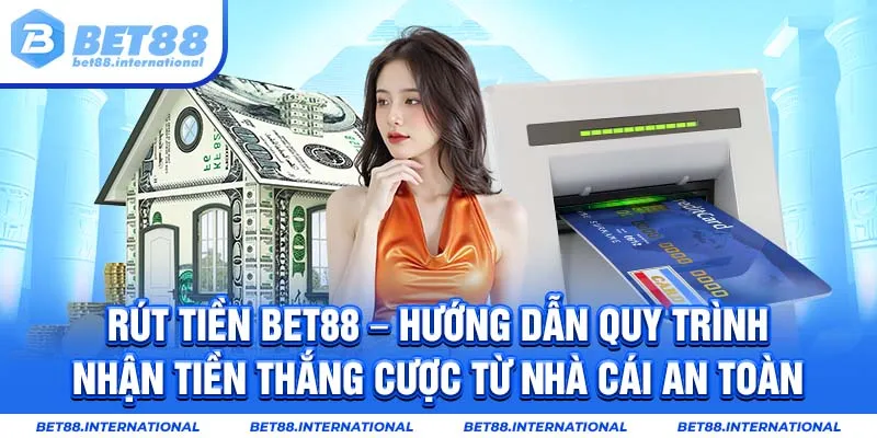Rút tiền BET88 - Hướng dẫn quy trình nhận tiền thắng cược từ nhà cái an toàn